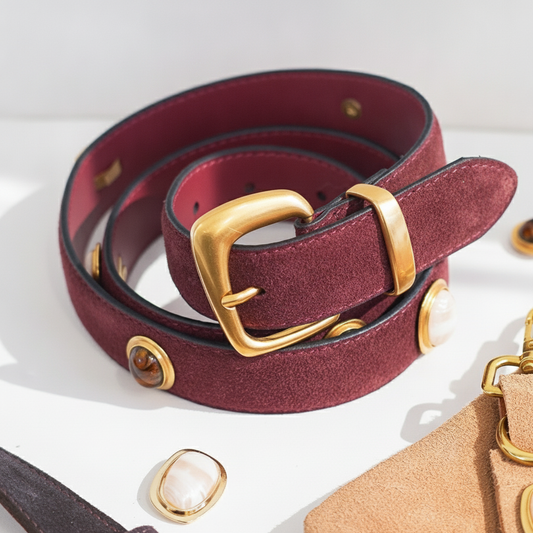 Jewel Box Suede Belt