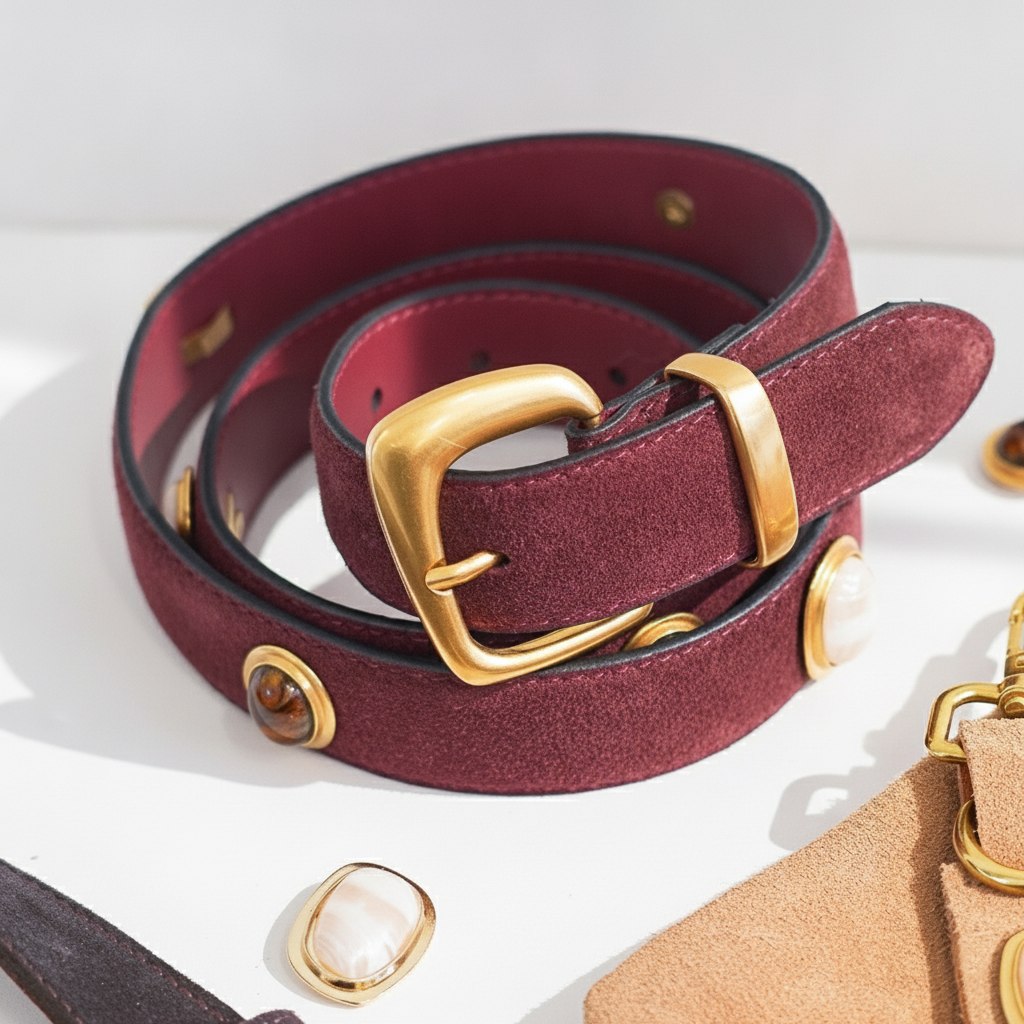 Jewel Box Suede Belt