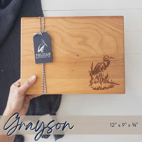 Blue Heron Cutting Board