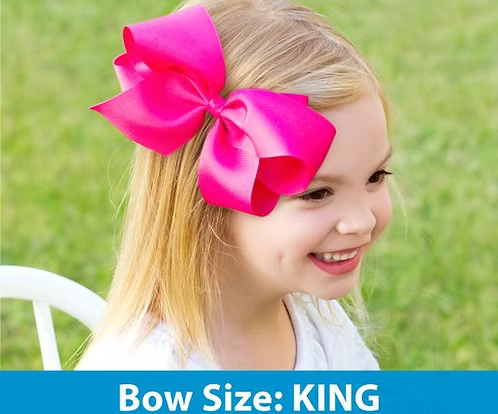 Americana Stripe King Bow