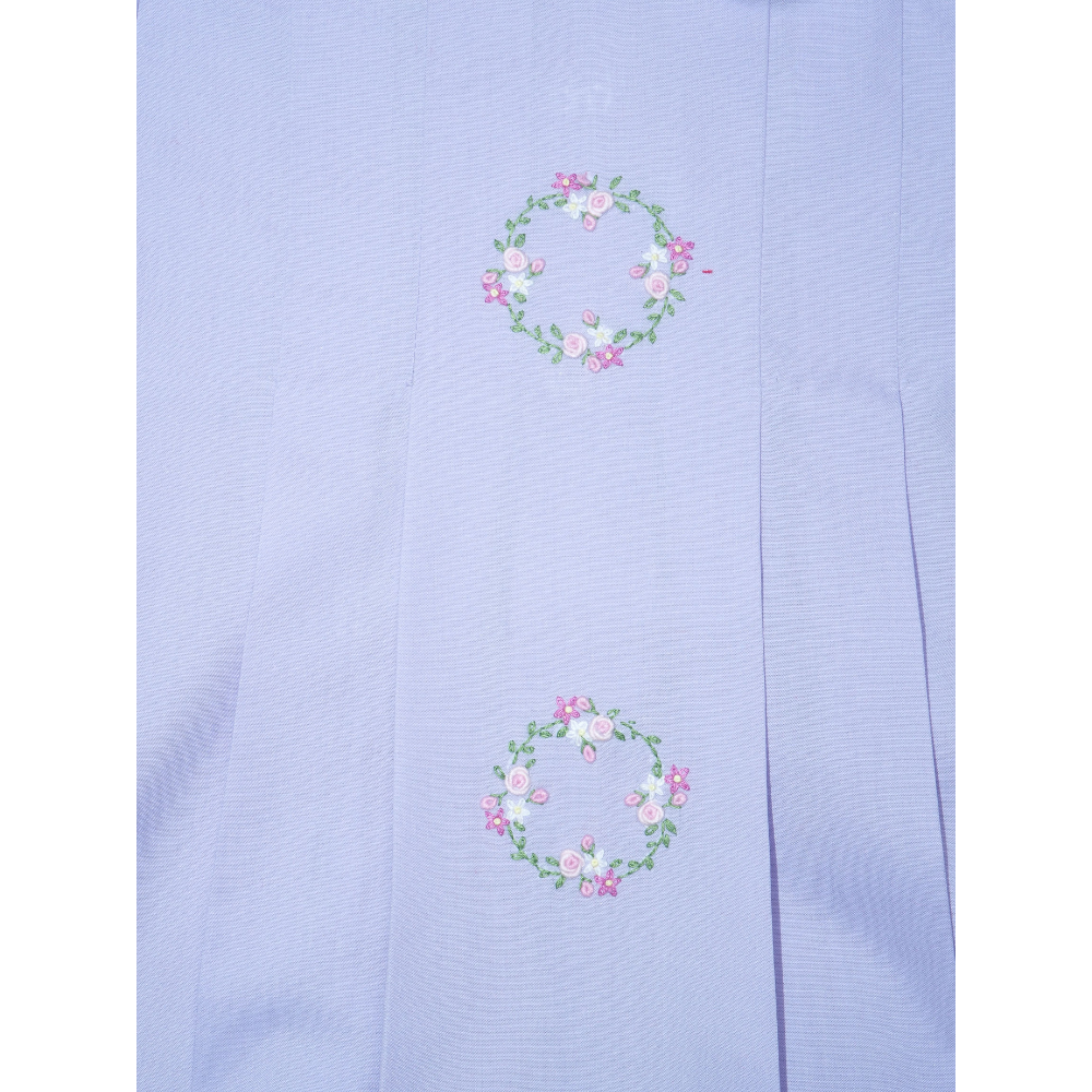 Lavender Wreath Pleat Dress