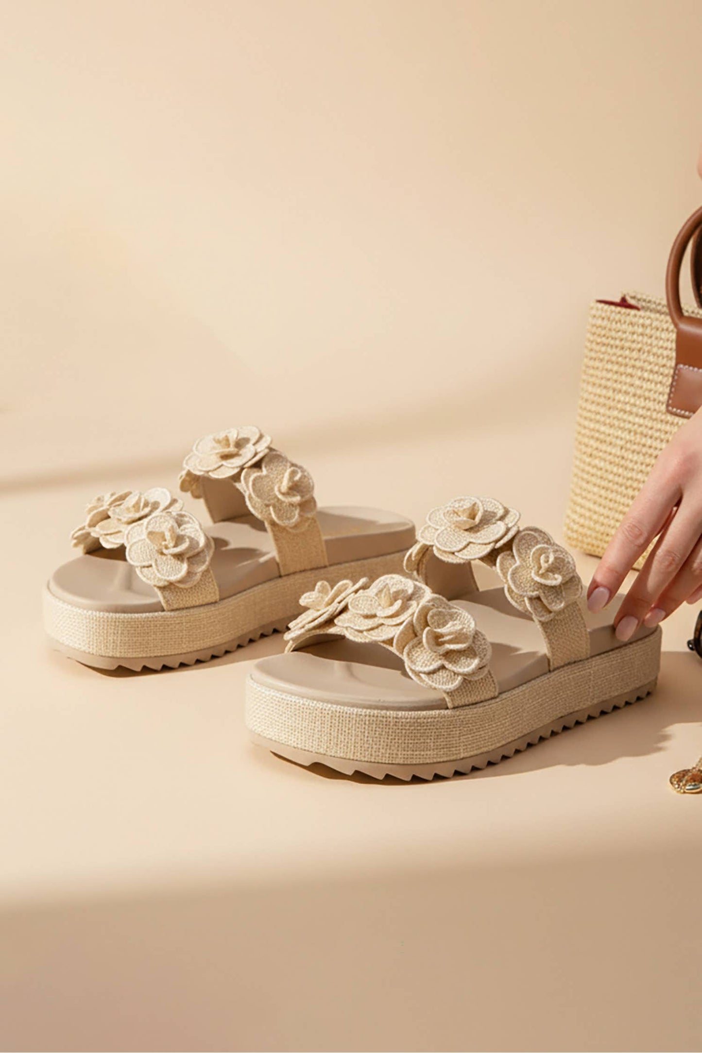 Floral Strap Platform