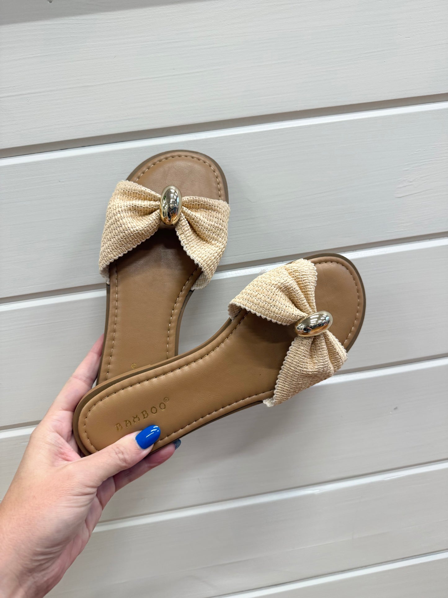 Hampton Bow Sandal- Natural