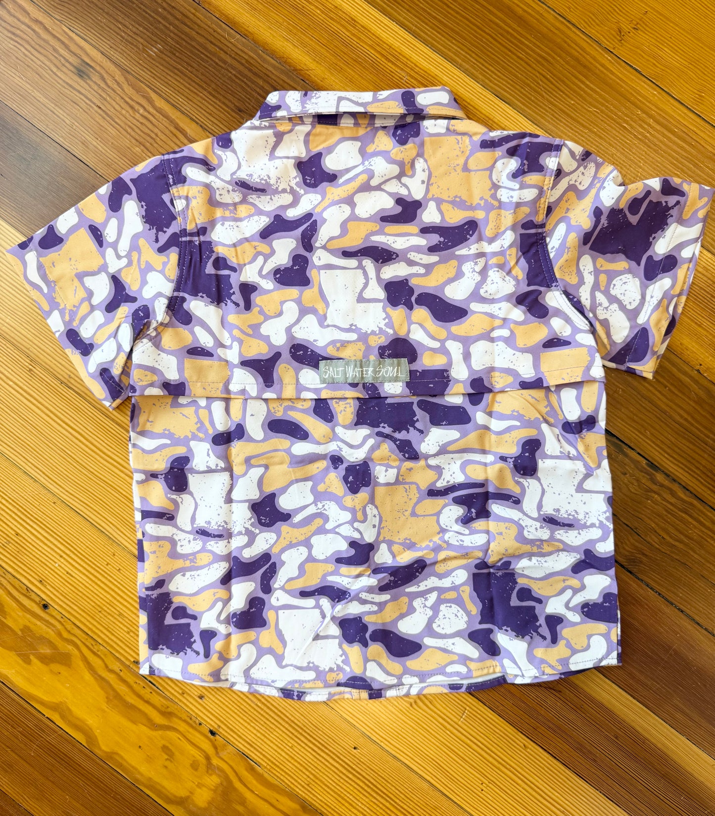 Youth Louisiana Camo Fishing Shirt