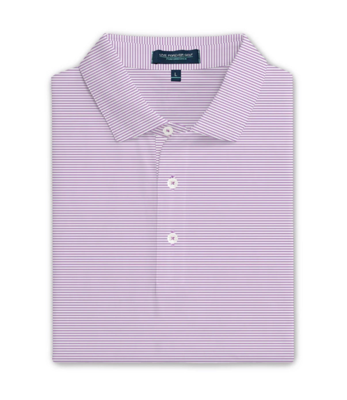 Purple Micro Stripe Polo