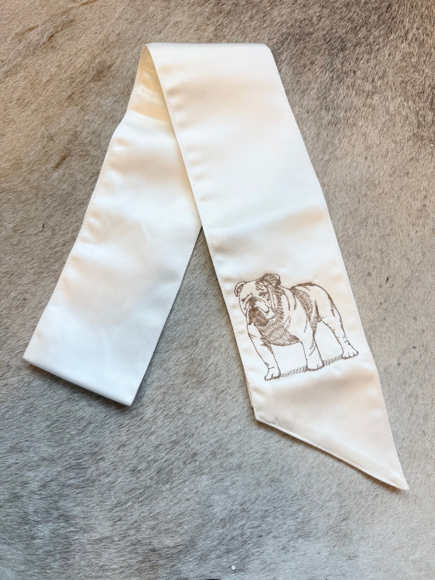 Bulldog Wreath Sash
