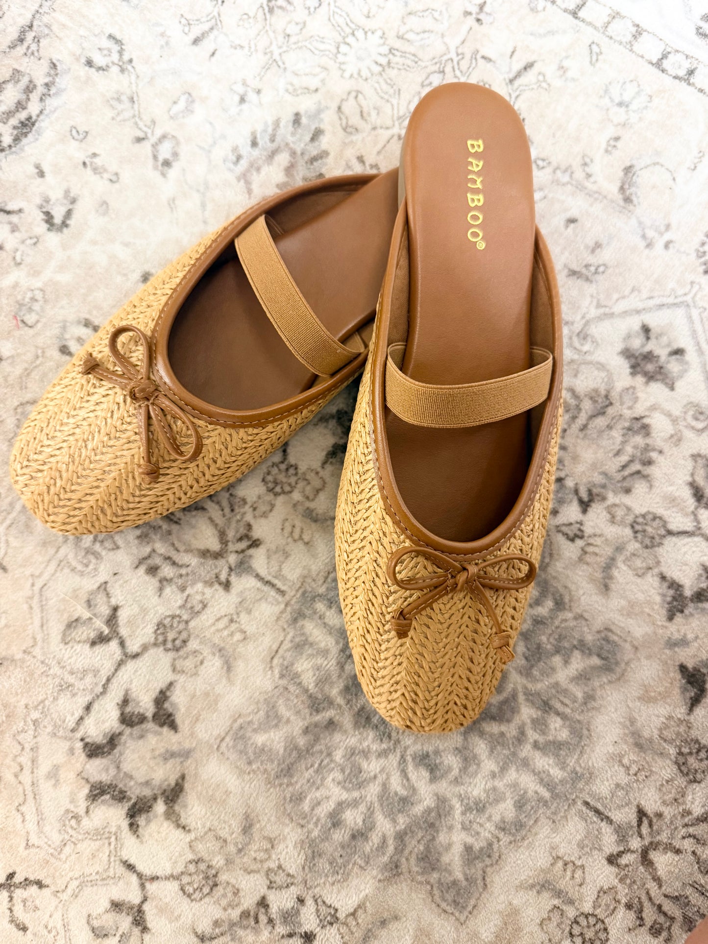 Raffia Mary Jane Mules