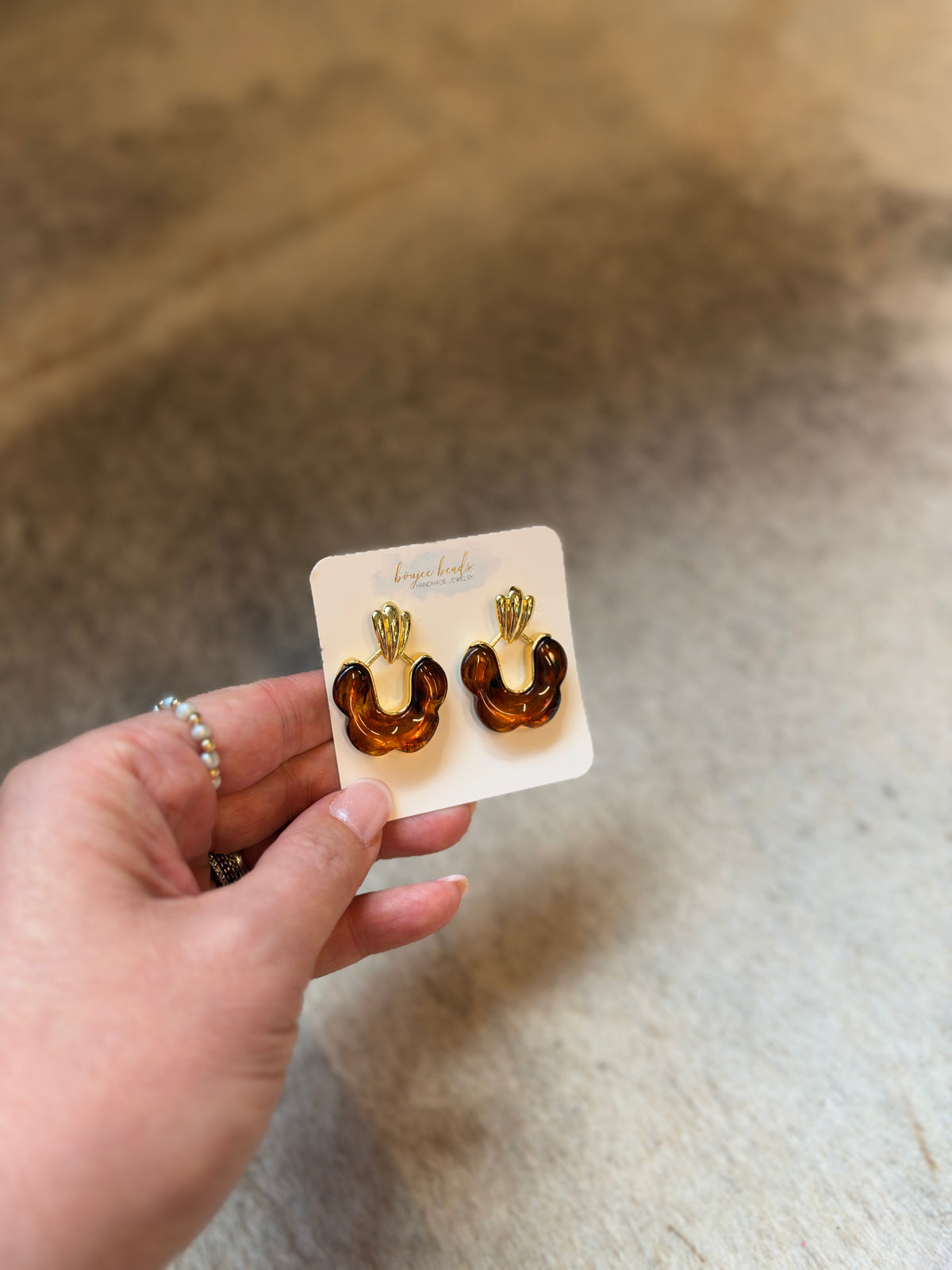 The Amber Drop Earring