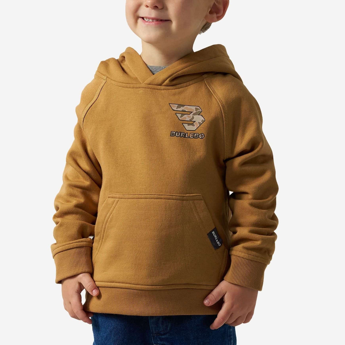 Burlebo Youth Mallard Dog Hoodie- Light Brown