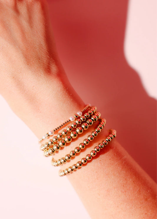Beaded Blondes Iris Bracelet in Gold