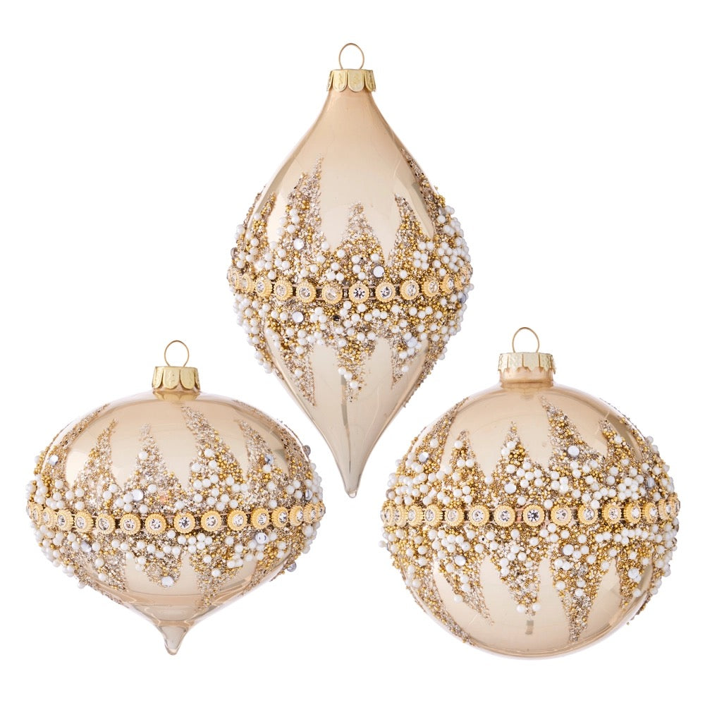 4" Beaded Ornament
