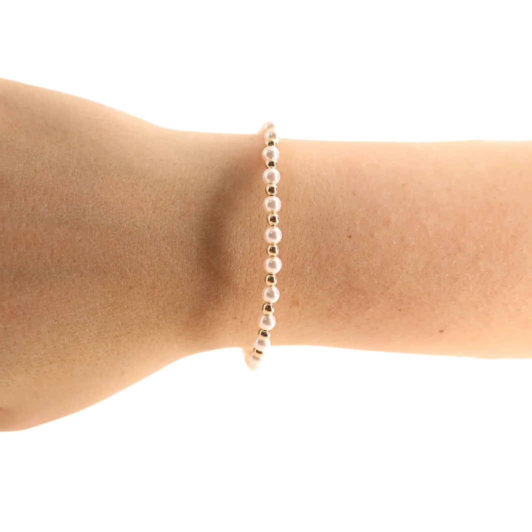 Beaded Blondes Luci Pearl Bracelet