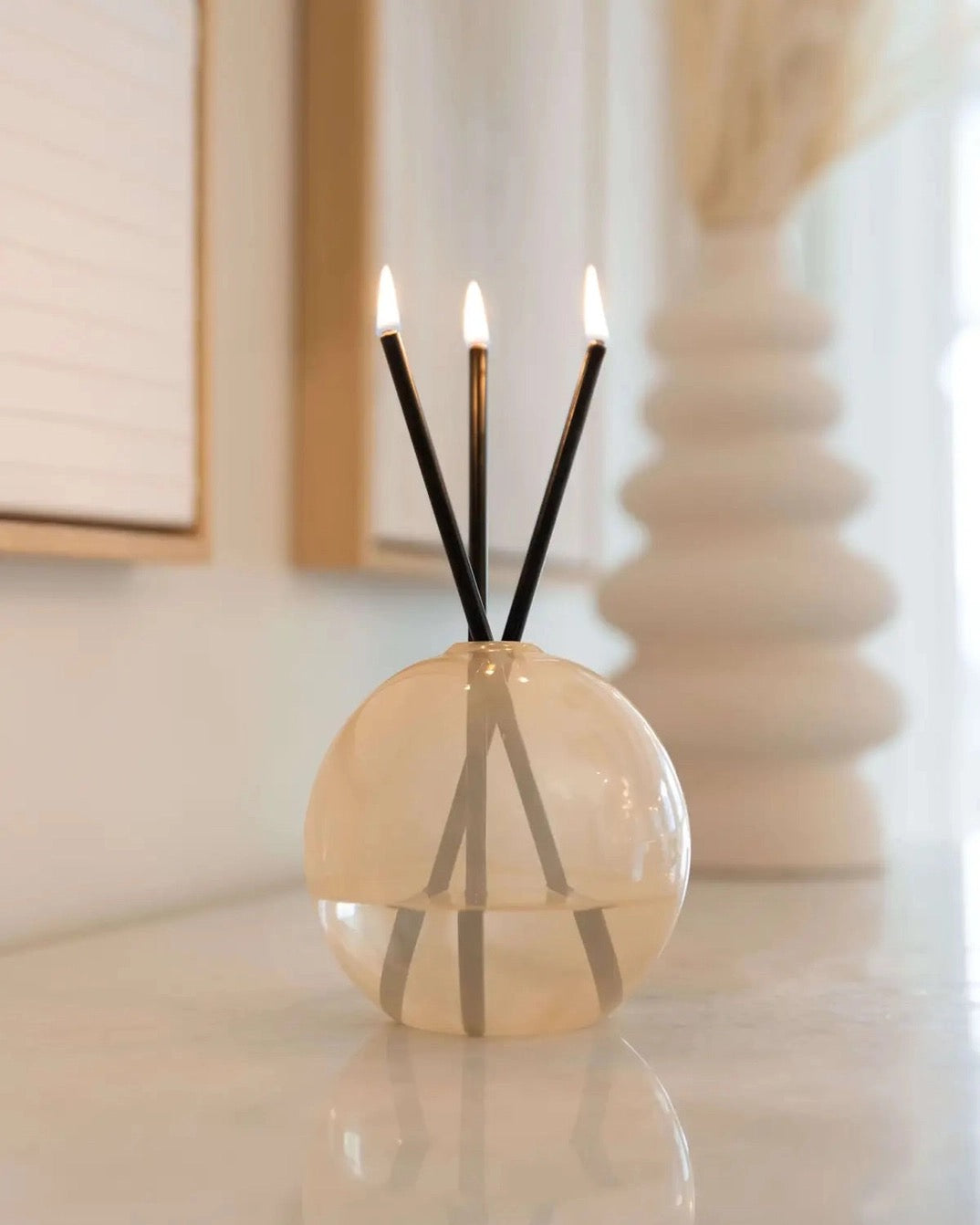 Black Everlasting Candlesticks