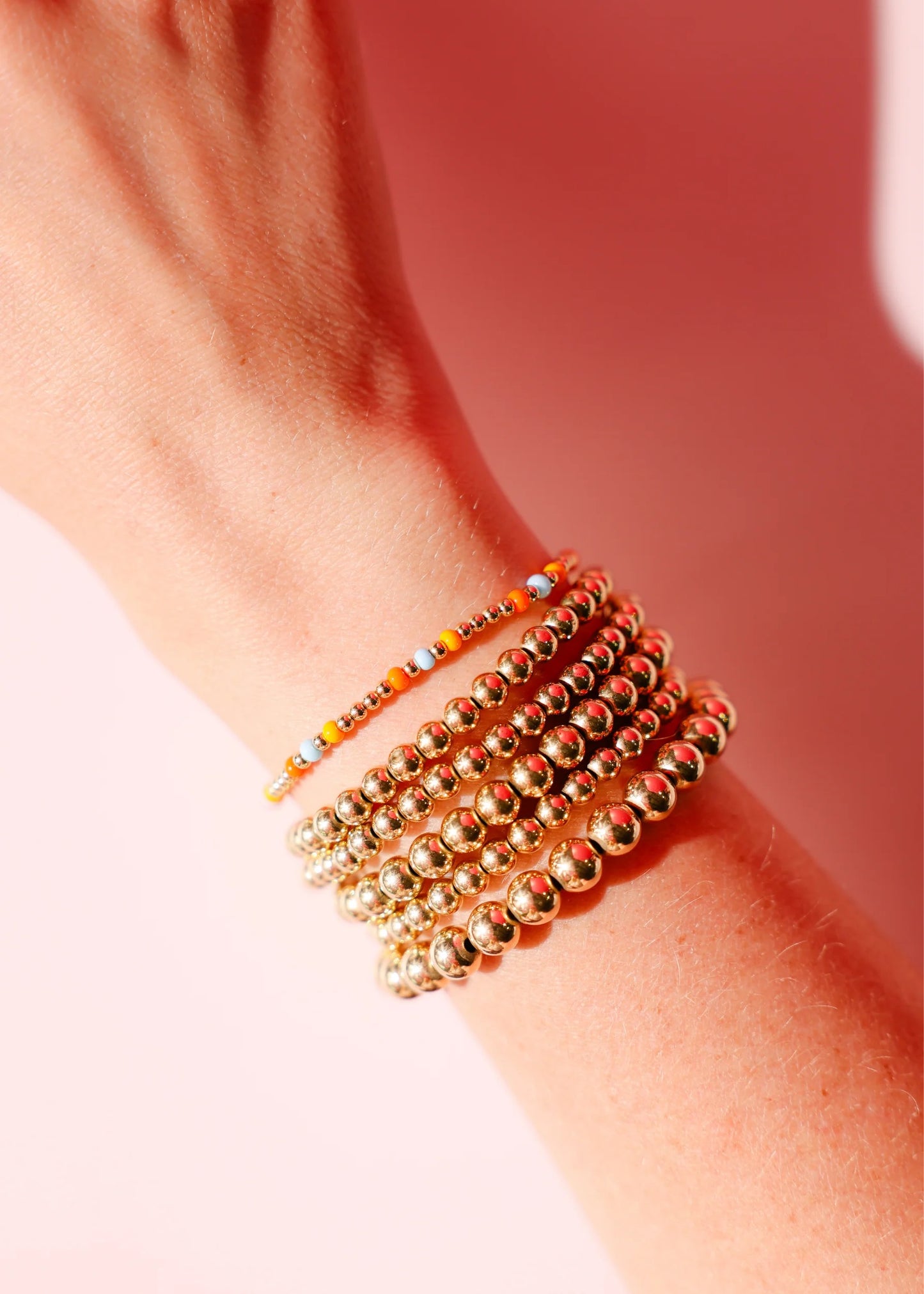 Beaded Blondes Vitamin D Hollis Bracelet in Gold