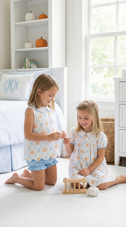 Pumpkin Row Charlotte Scallop Set