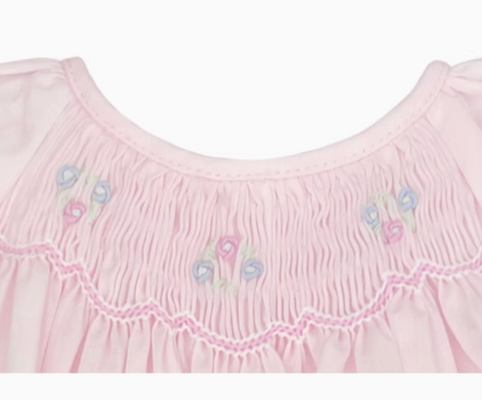 Flower Smocked Bubble