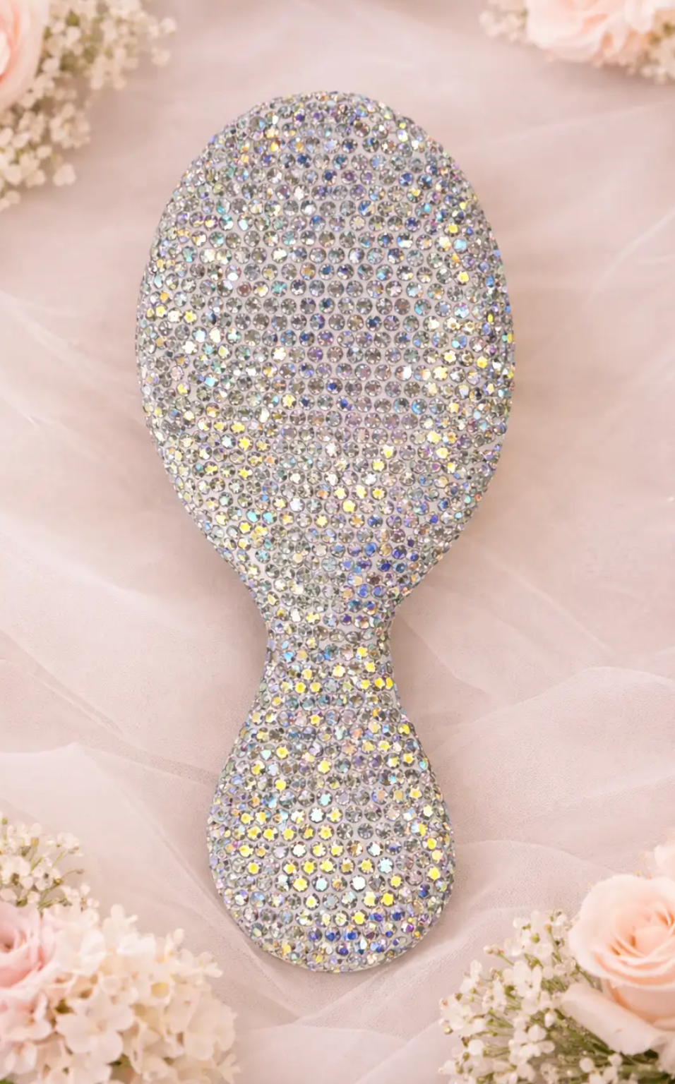 Iridescent Jeweled Hair Brush