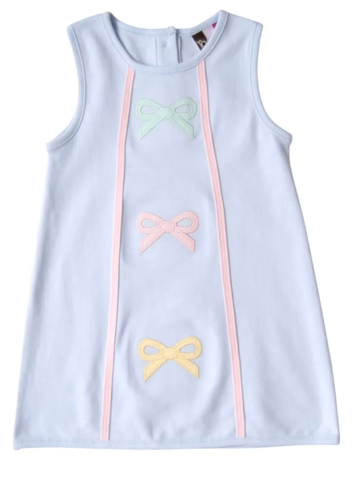 Pastel Bow Appliqué Dress