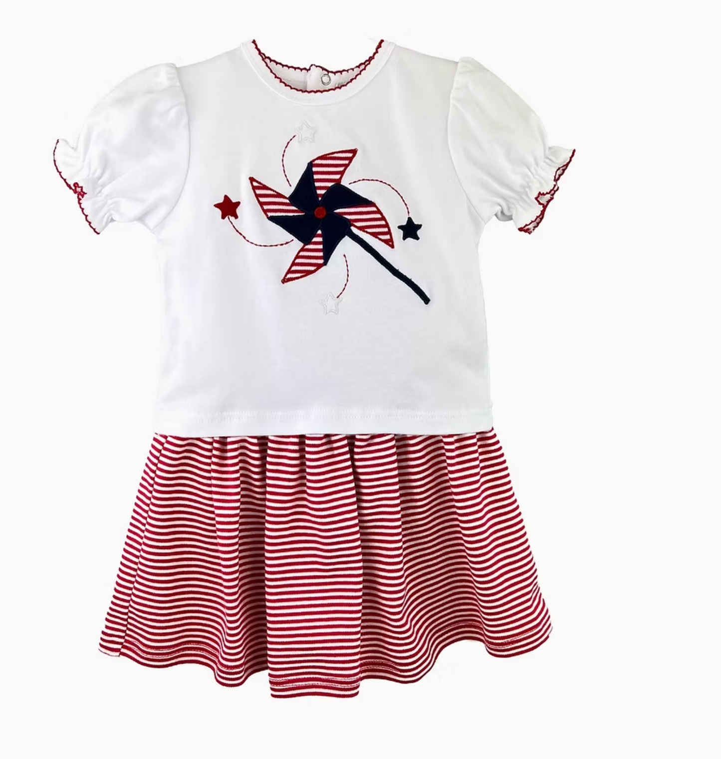 Patriotic Pinwheel Skort Set