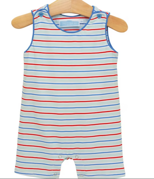 Patriotic Stripe Knit Jon Jon