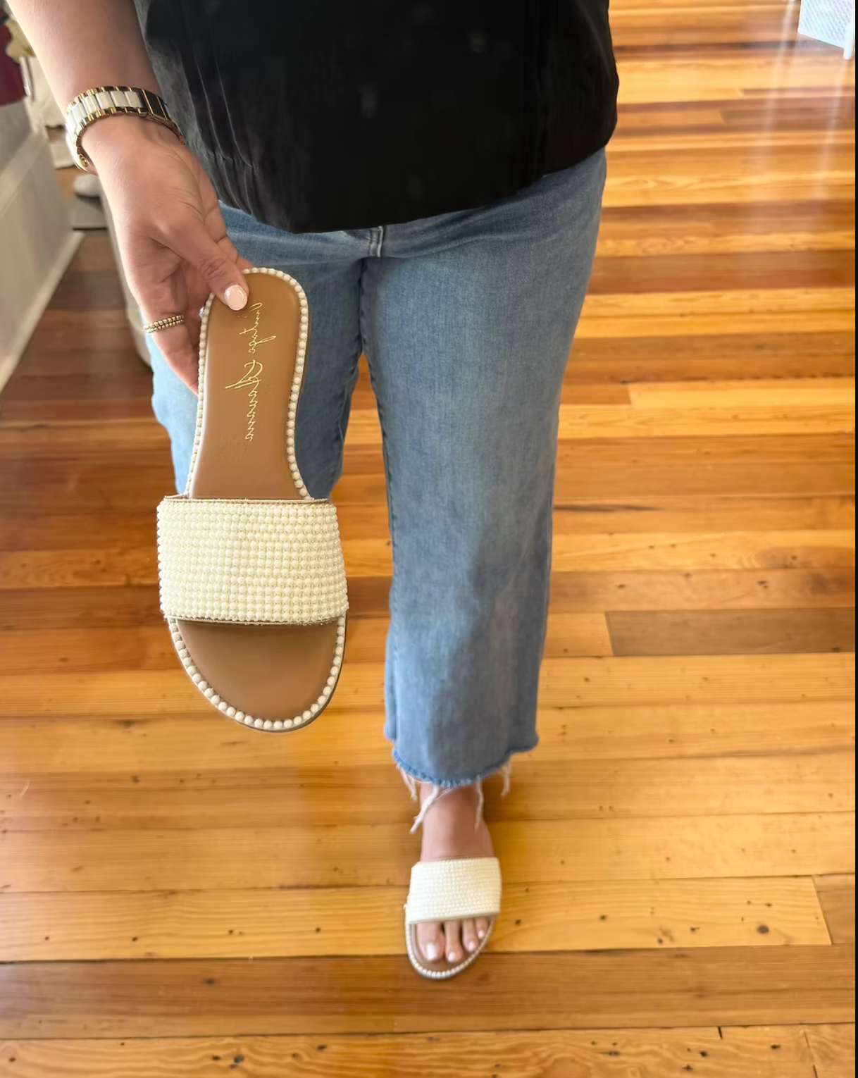 Sally Pearl Slide - Vintage Havanah