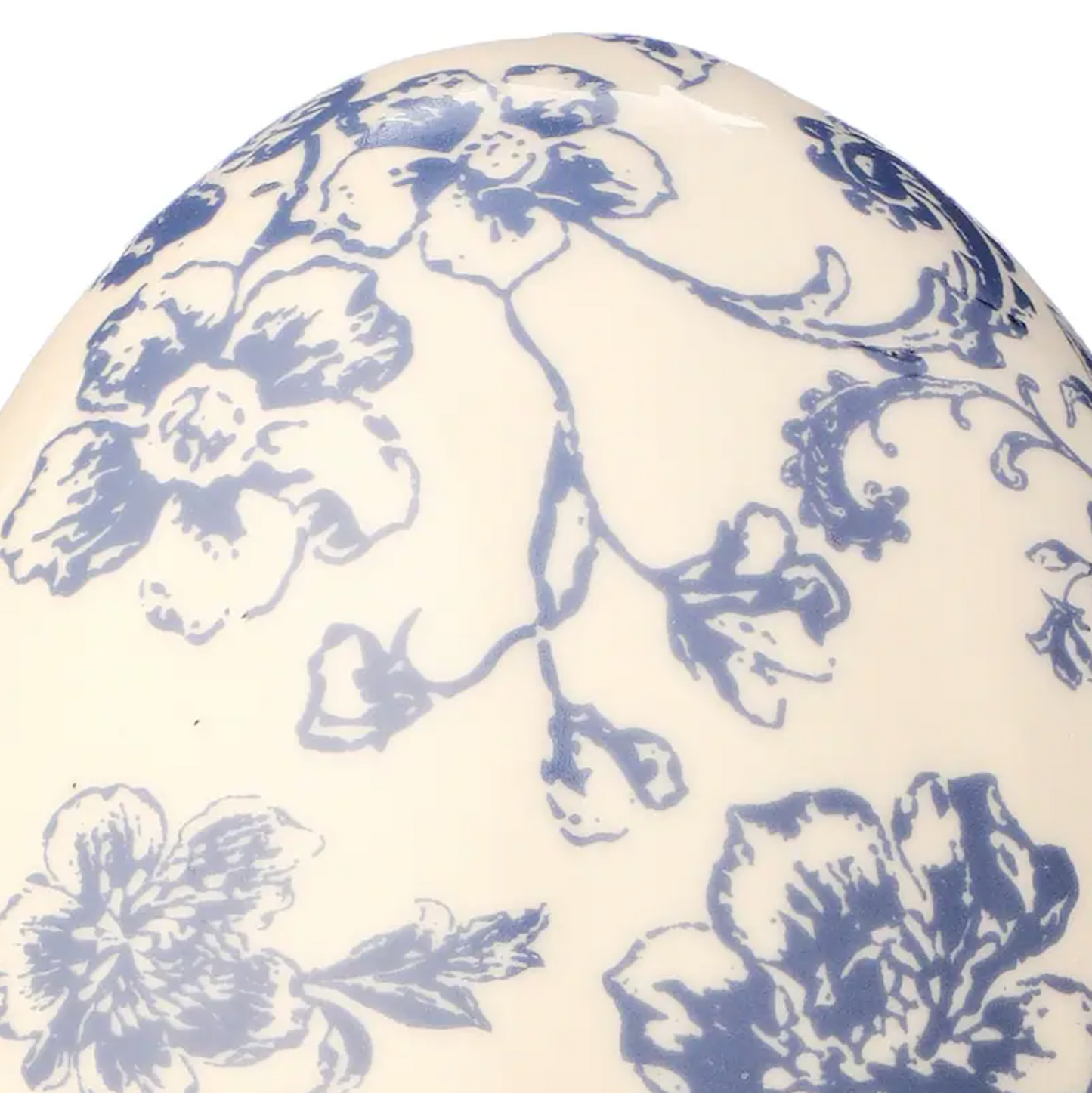 Ceramic Toile Egg 5"