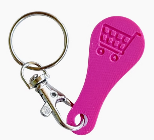 Shopping Cart Quarter Key Chain
