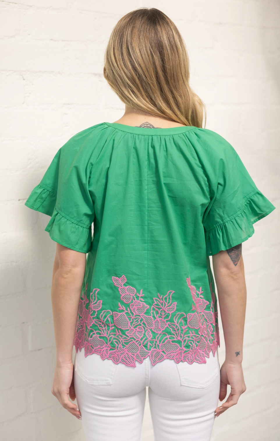 Bloom & Vine Embroidered Top