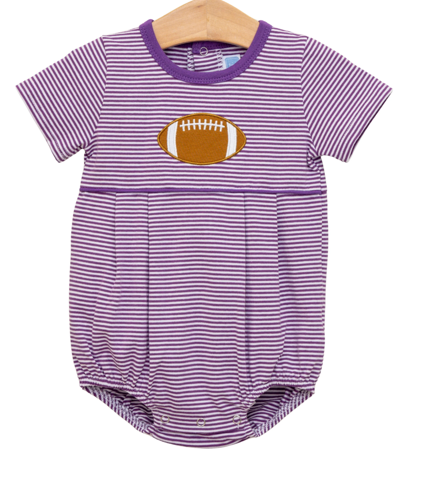 Stripe Football Appliqué Bubble