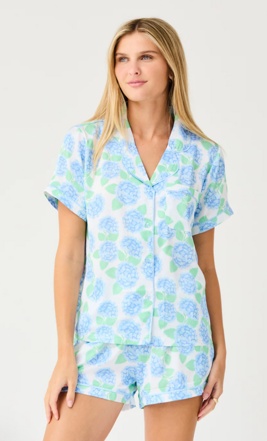 Charlotte Satin Shorts Pajama Set - Mary Square