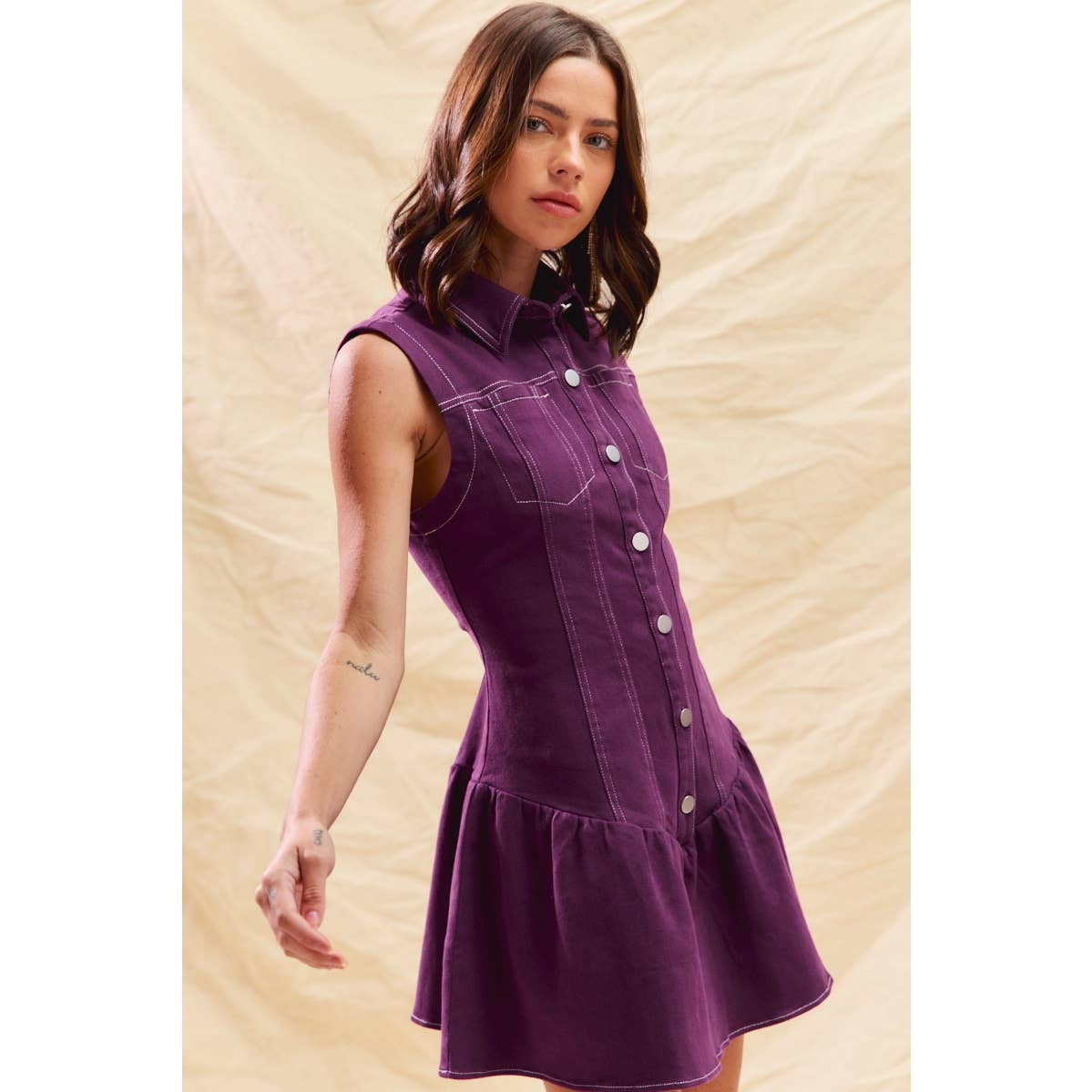 Drop Waist Mini Dress