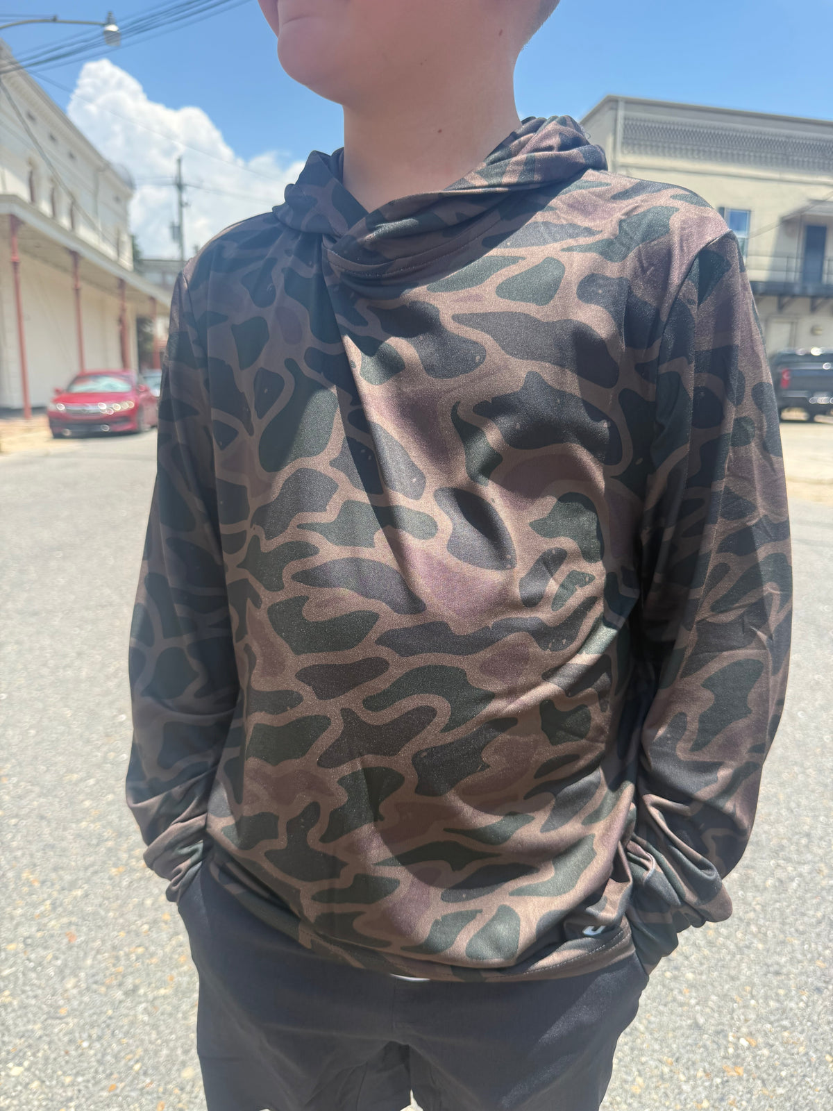 Burlebo Youth Performance Hoodie- Bendita Camo