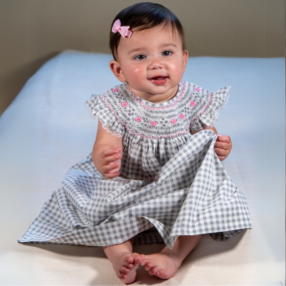 Checked Angel Sleeve Bishop