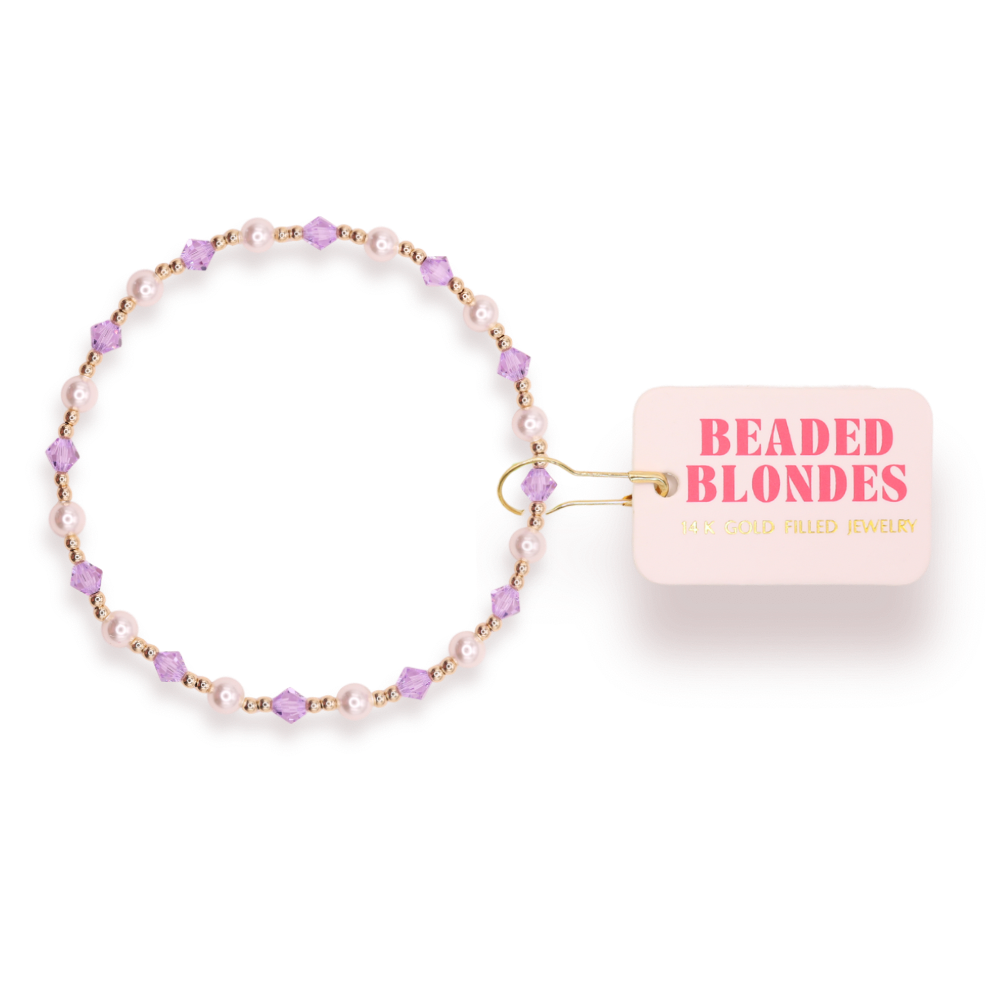 Light Purple Pearl June Bracelet