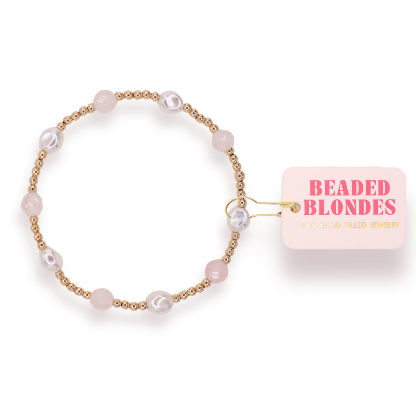 Light Pink Maggie Gemstone Bracelet