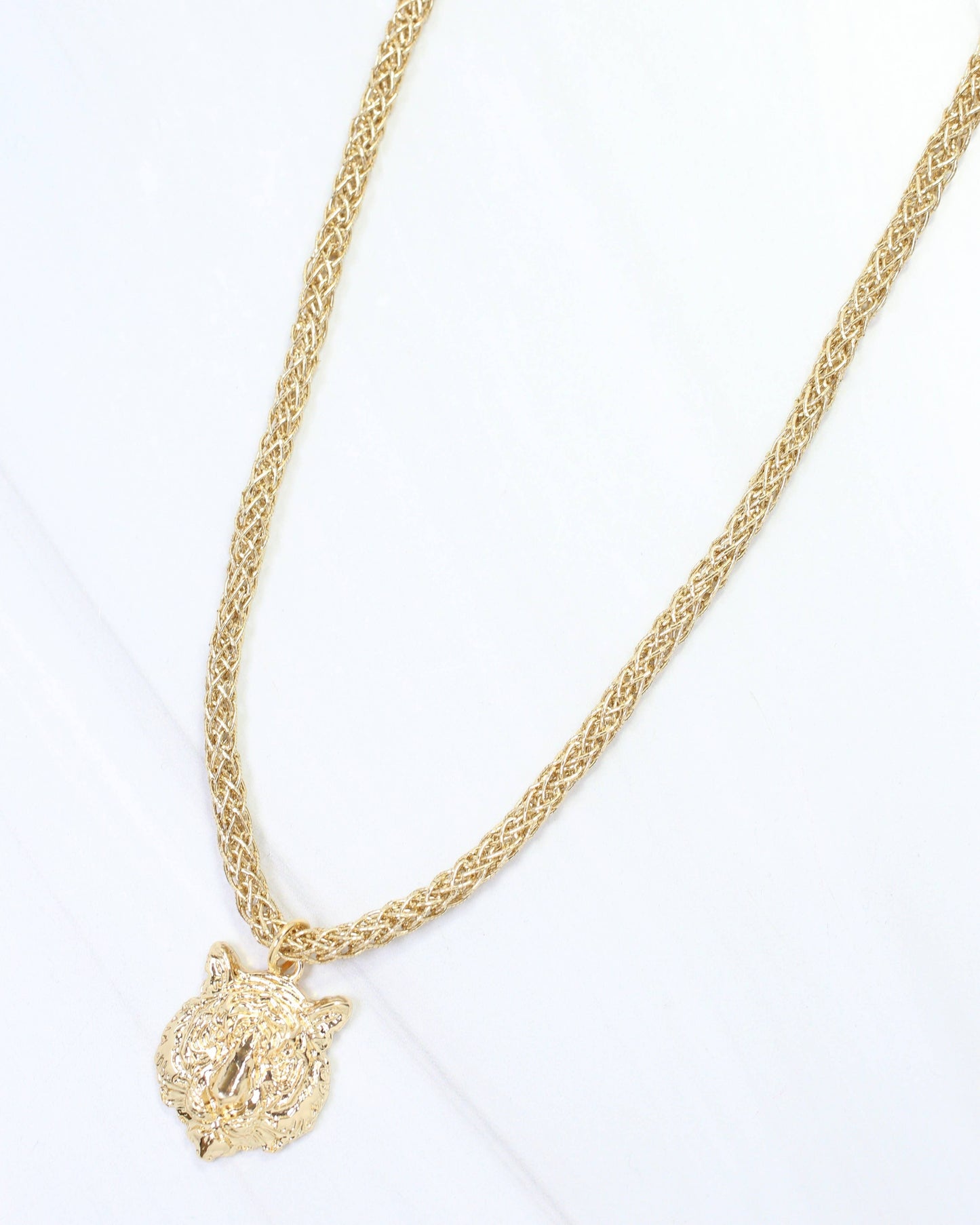 Corie cord Necklace Tiger Gold