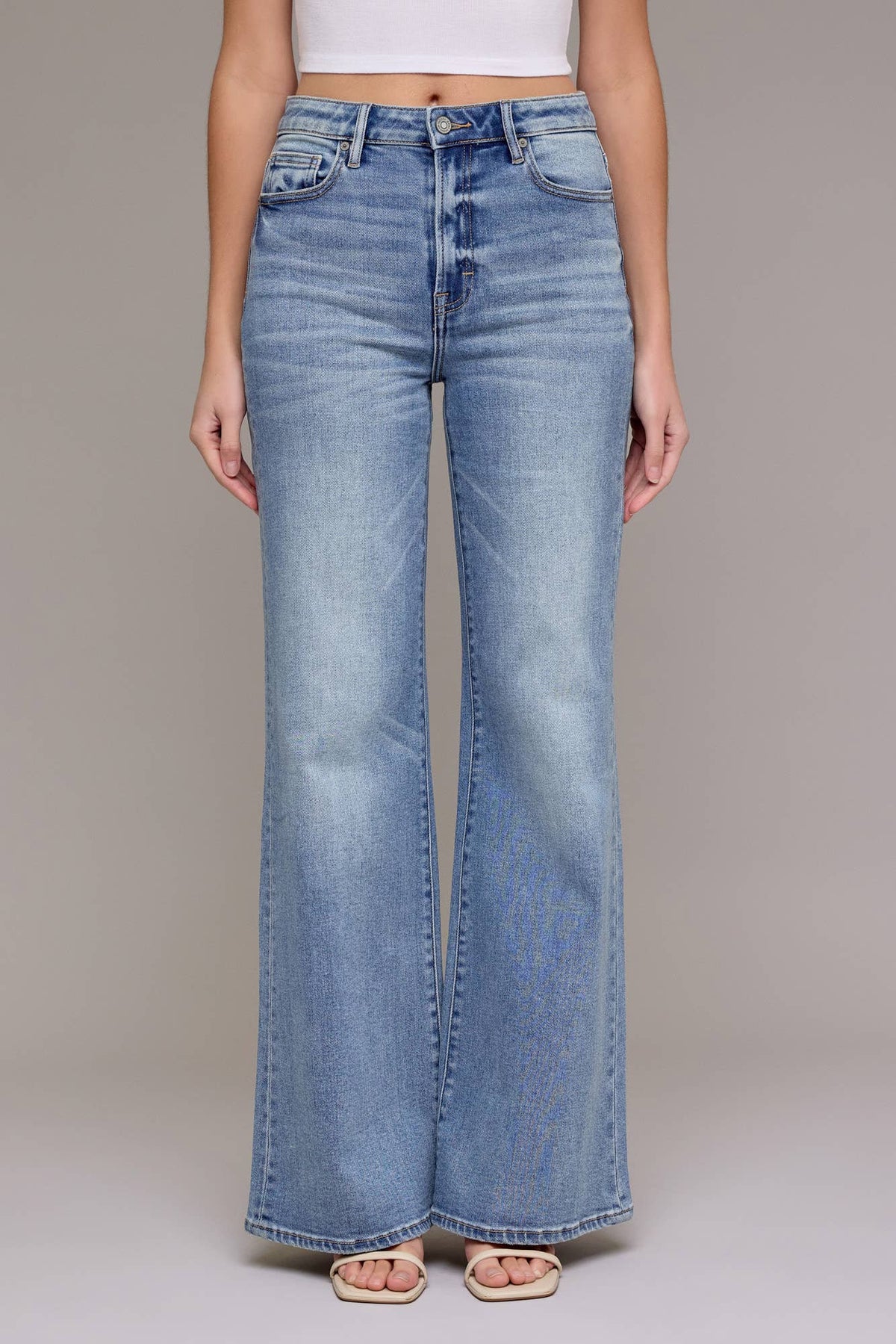Happi High Wide Flare Jeans