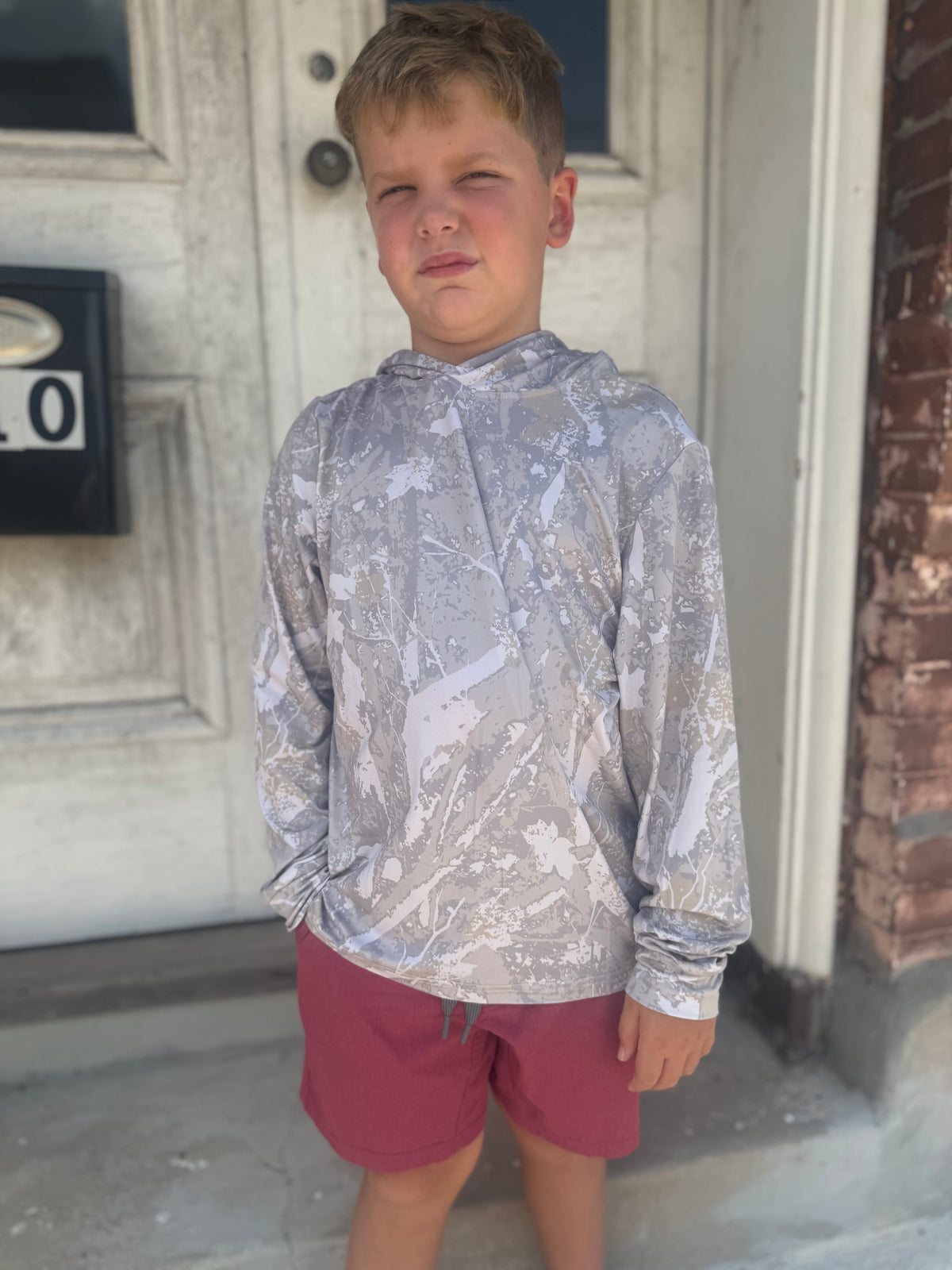 Burlebo Youth Performance Hoodie- Drifter Camo