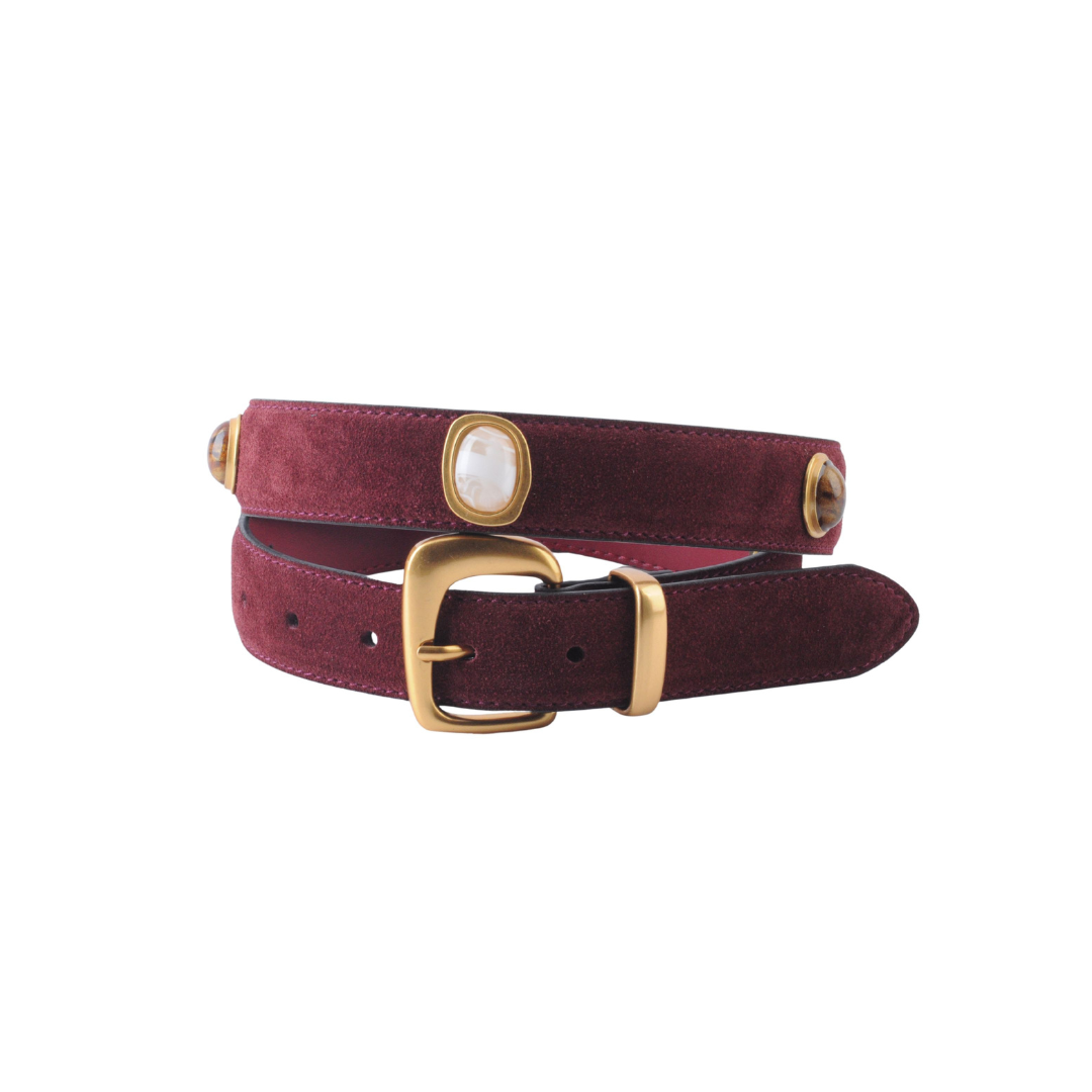 Jewel Box Suede Belt