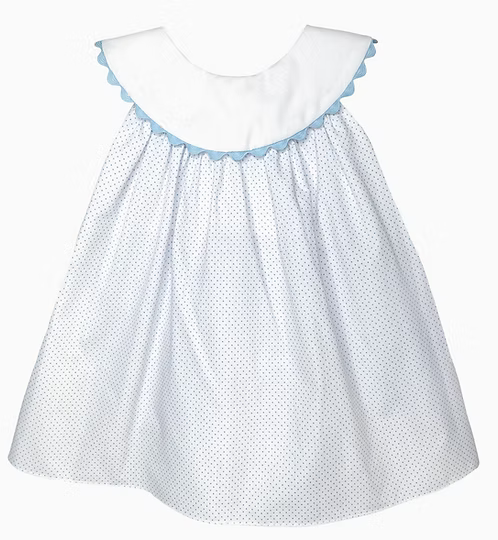 Blue Dot & Ruffle Bloomer Set