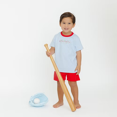 Baseball Embroidered Set