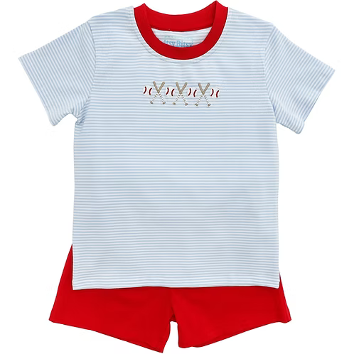 Baseball Embroidered Set