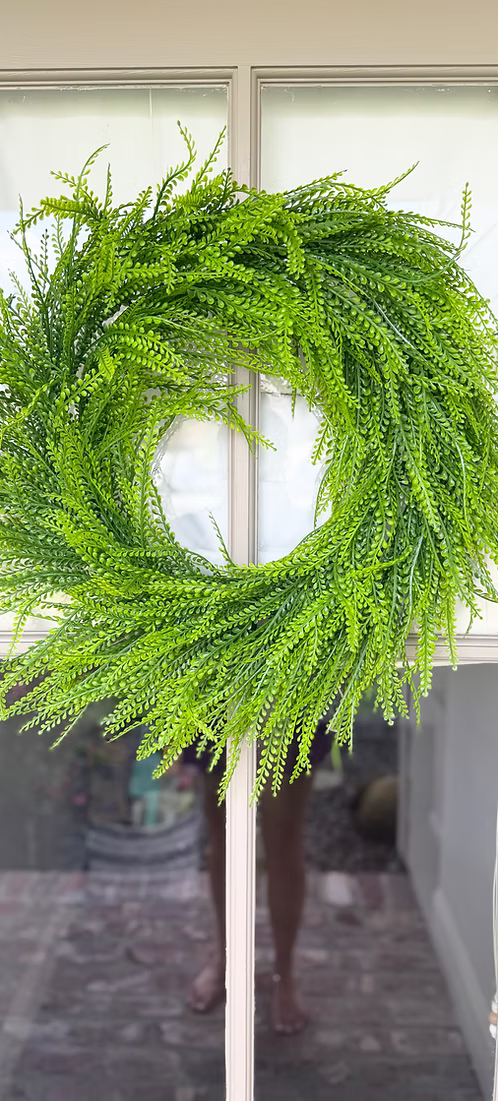 Beaded Grass Wreath 24"