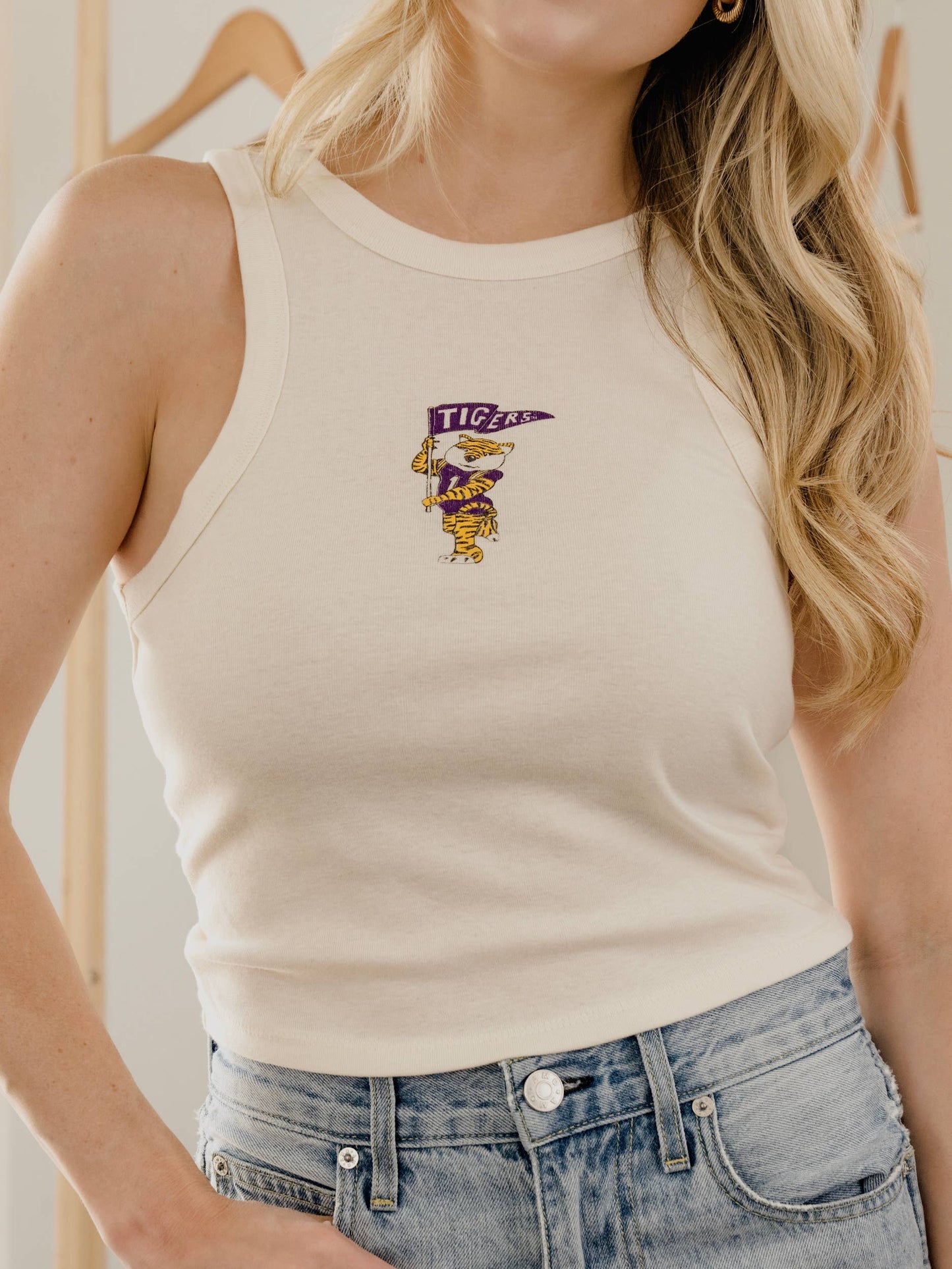 Mike the Tiger LSU Cropped Tank