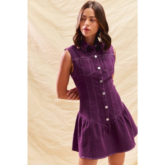 Drop Waist Mini Dress