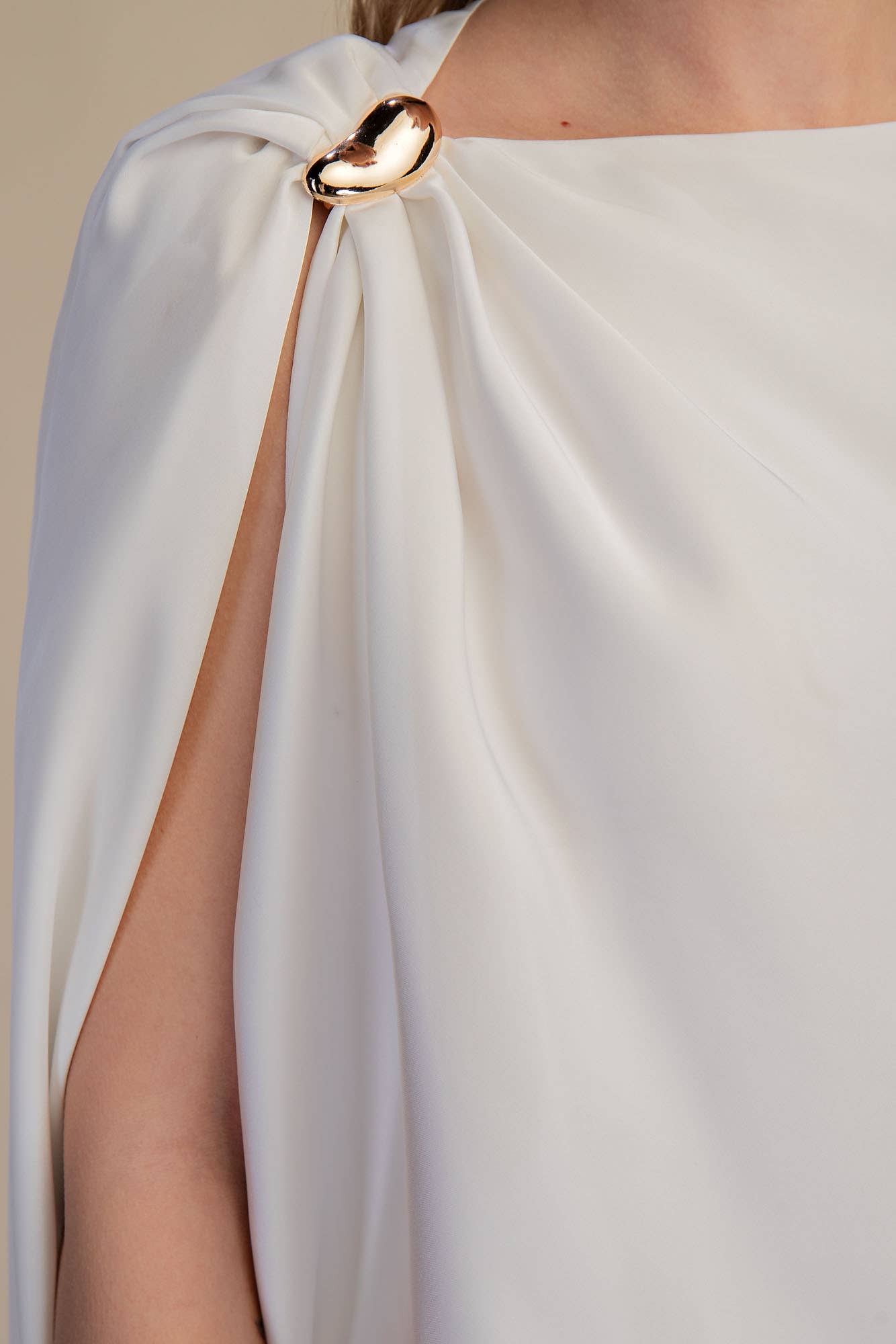 Asymmetrical Satin Top