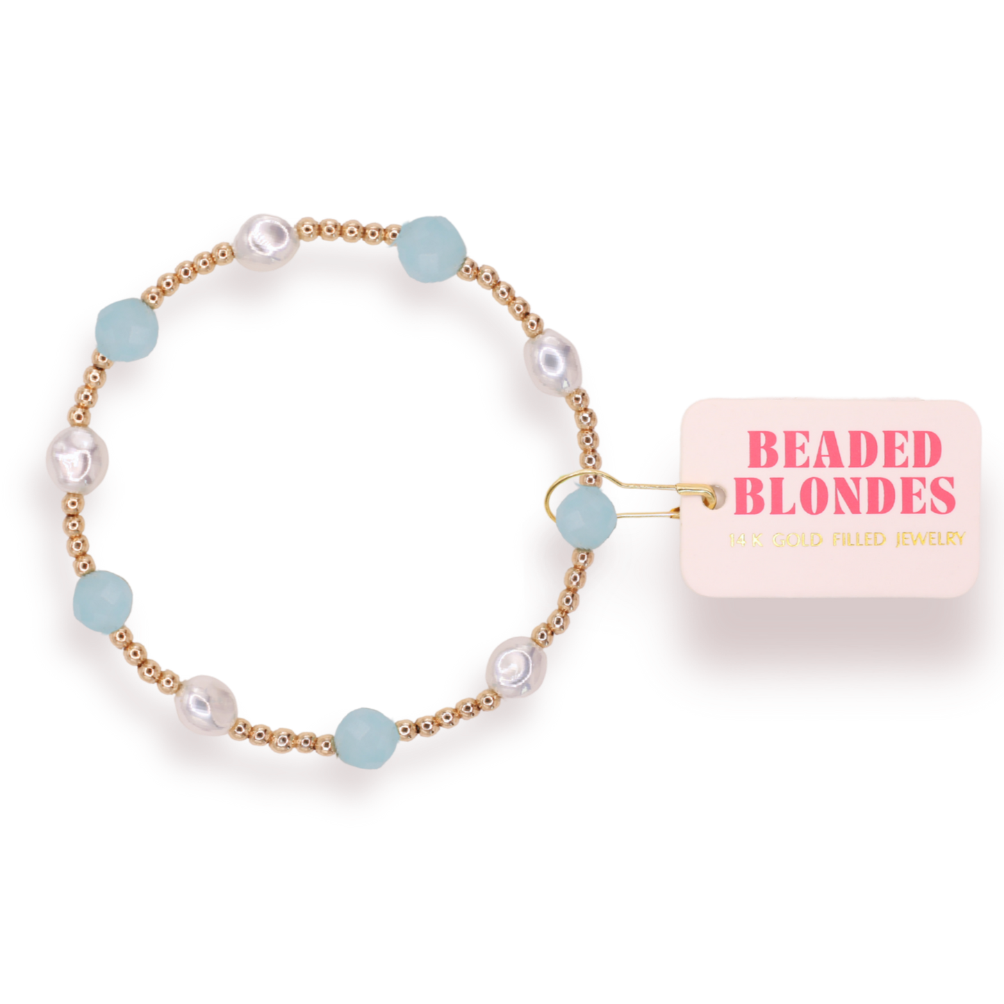 Light Blue Maggie Gemstone Bracelet