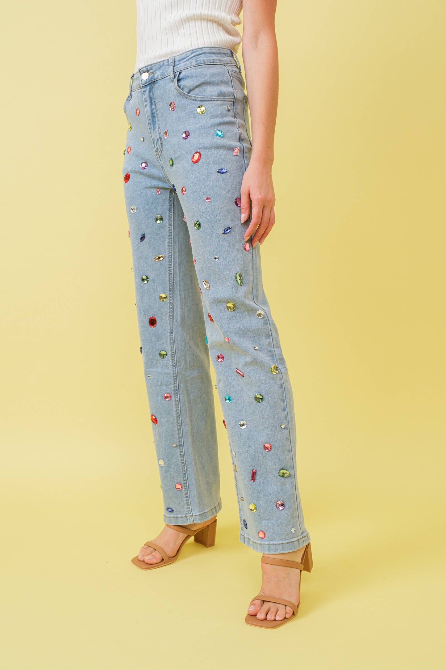 Jewel Embellished Jeans
