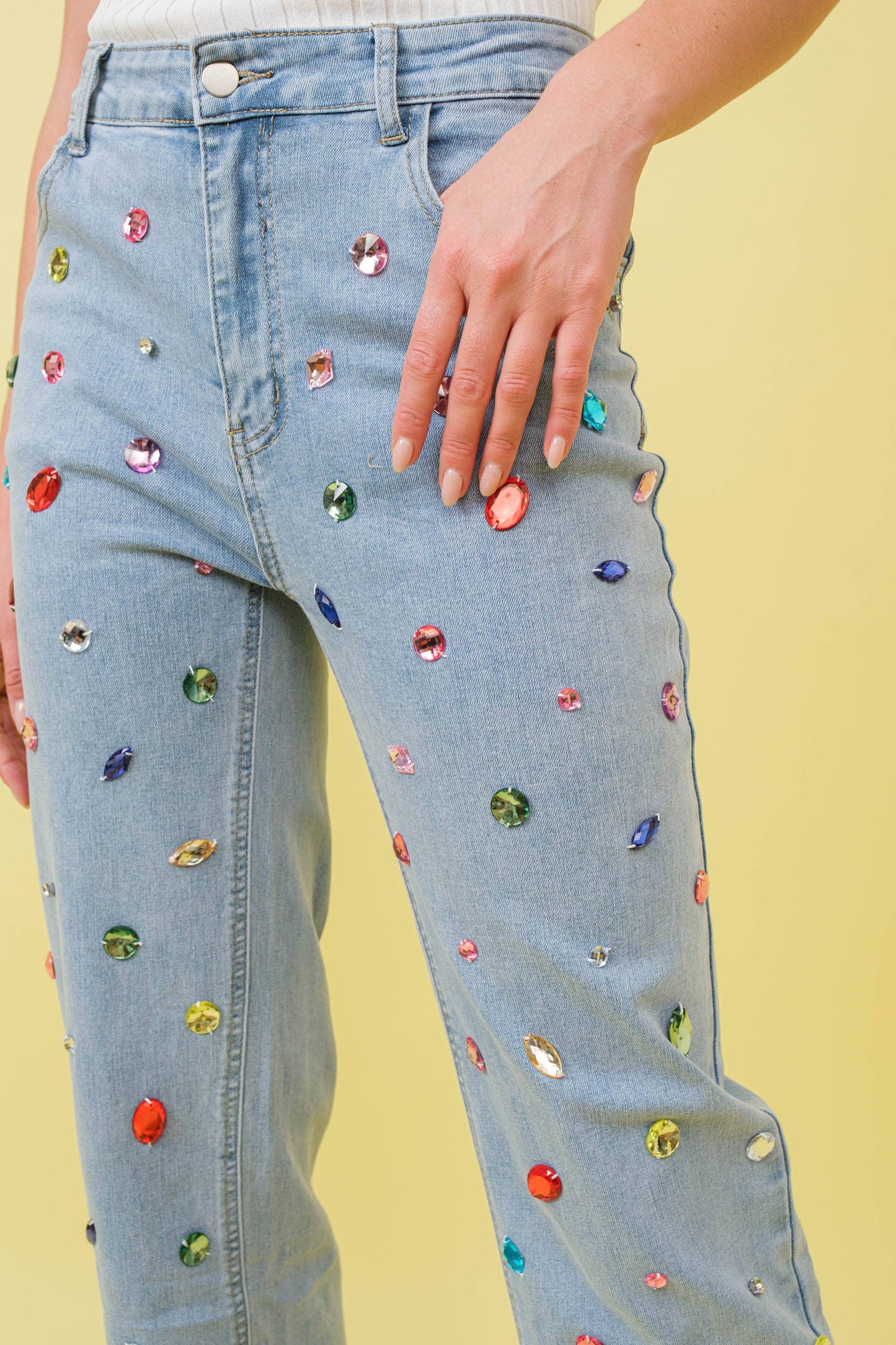 Jewel Embellished Jeans