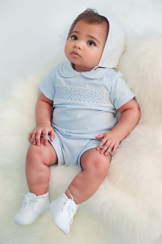 Boy's Smocked with Cap
